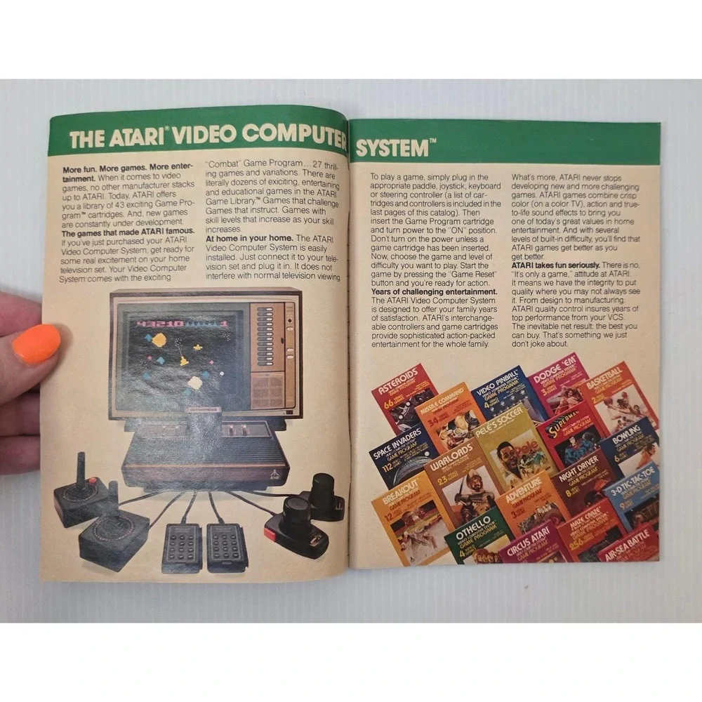 Vintage Atari Manuals Catalog Lot Defender Asteroids Breakout‎
